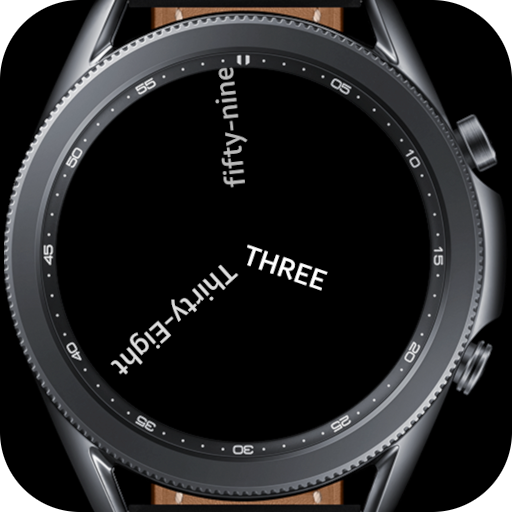 Multicolor Text Clock Watch Face (Analog) icon
