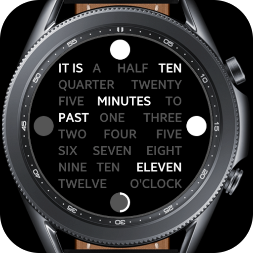 Multicolor Word Clock Watch Face icon
