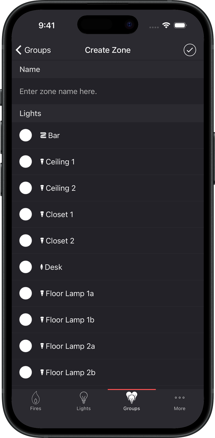 Create Zone screenshot