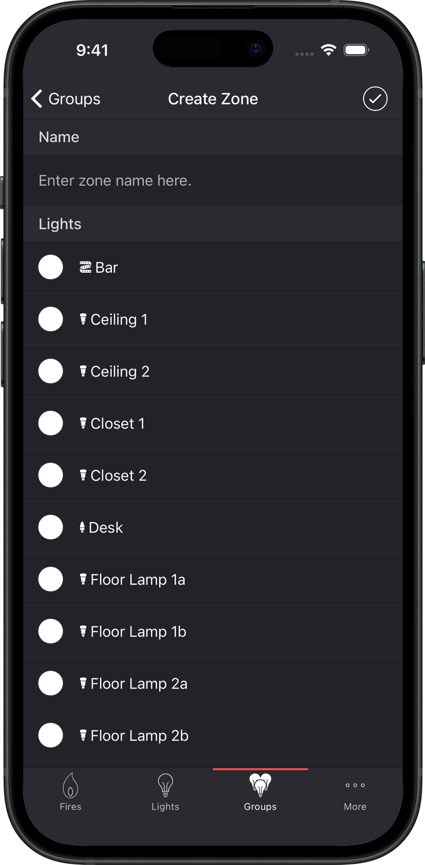 Create Zone screenshot