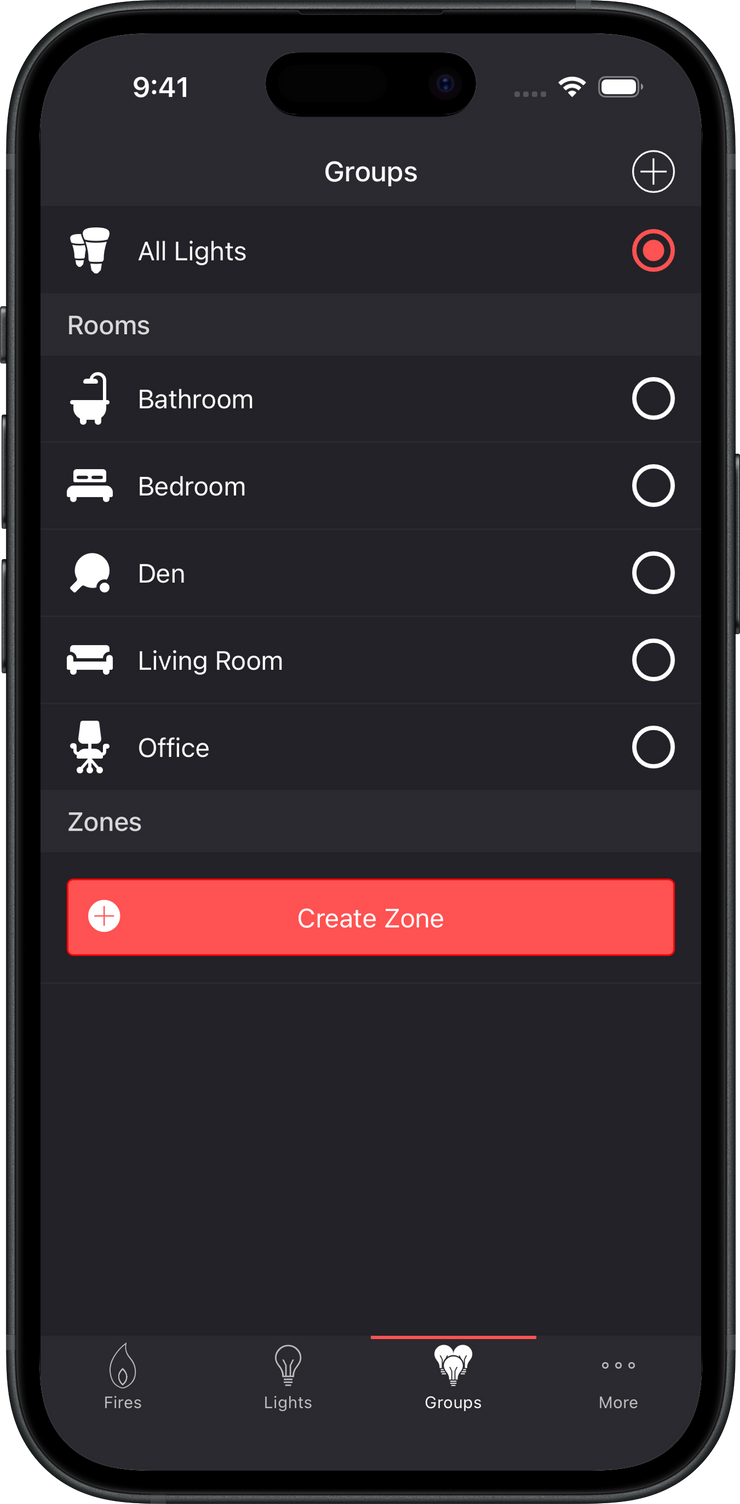 Groups screenshot