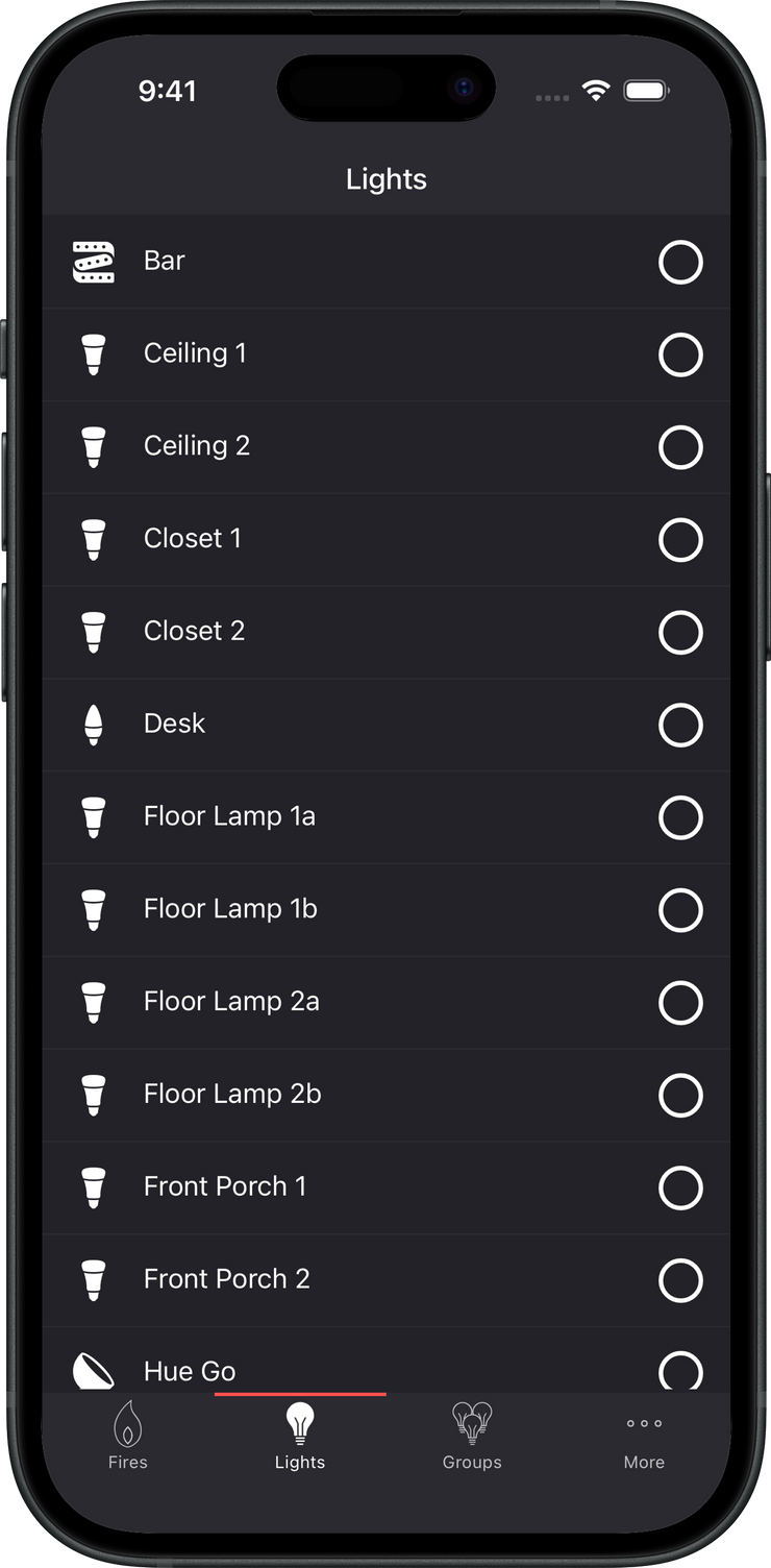 Lights screenshot