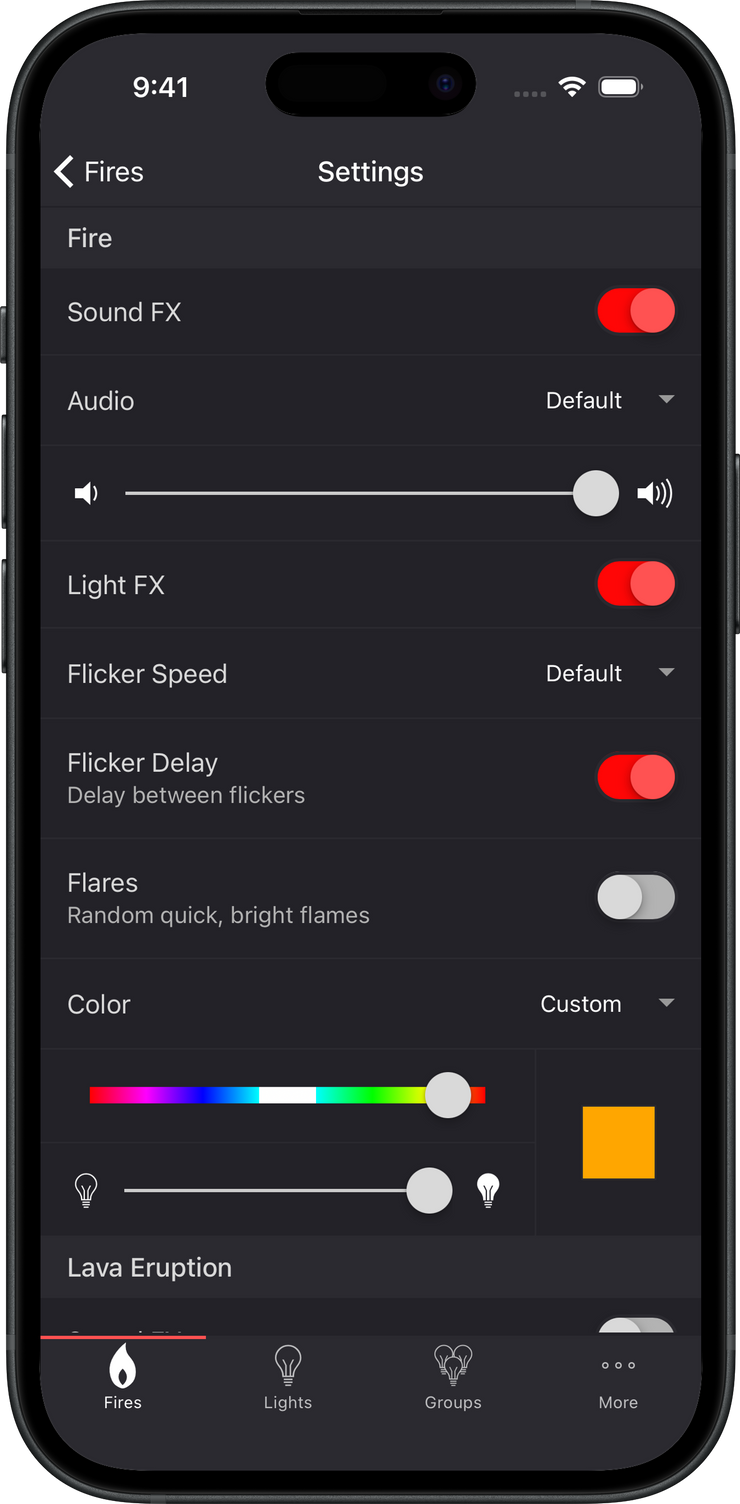 Settings screenshot