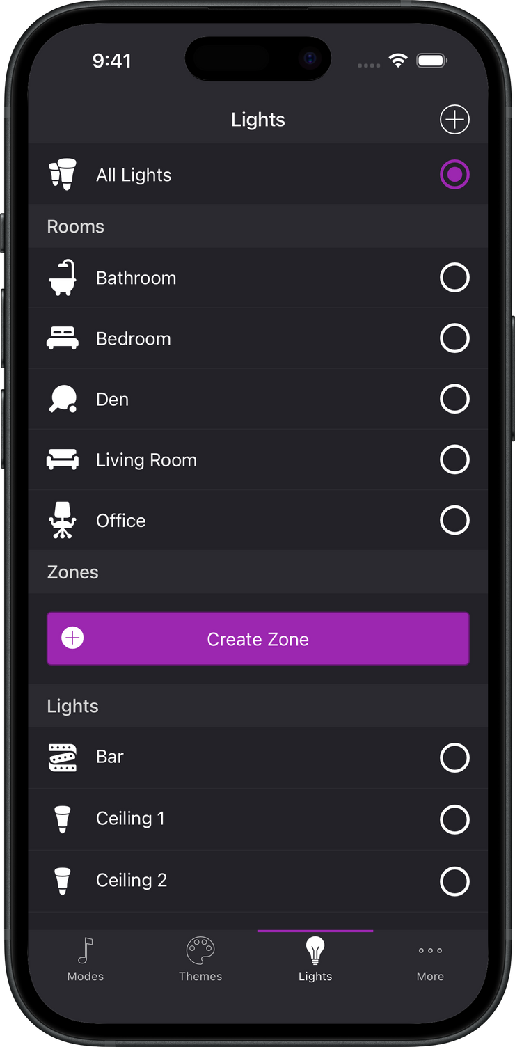 Lights screenshot