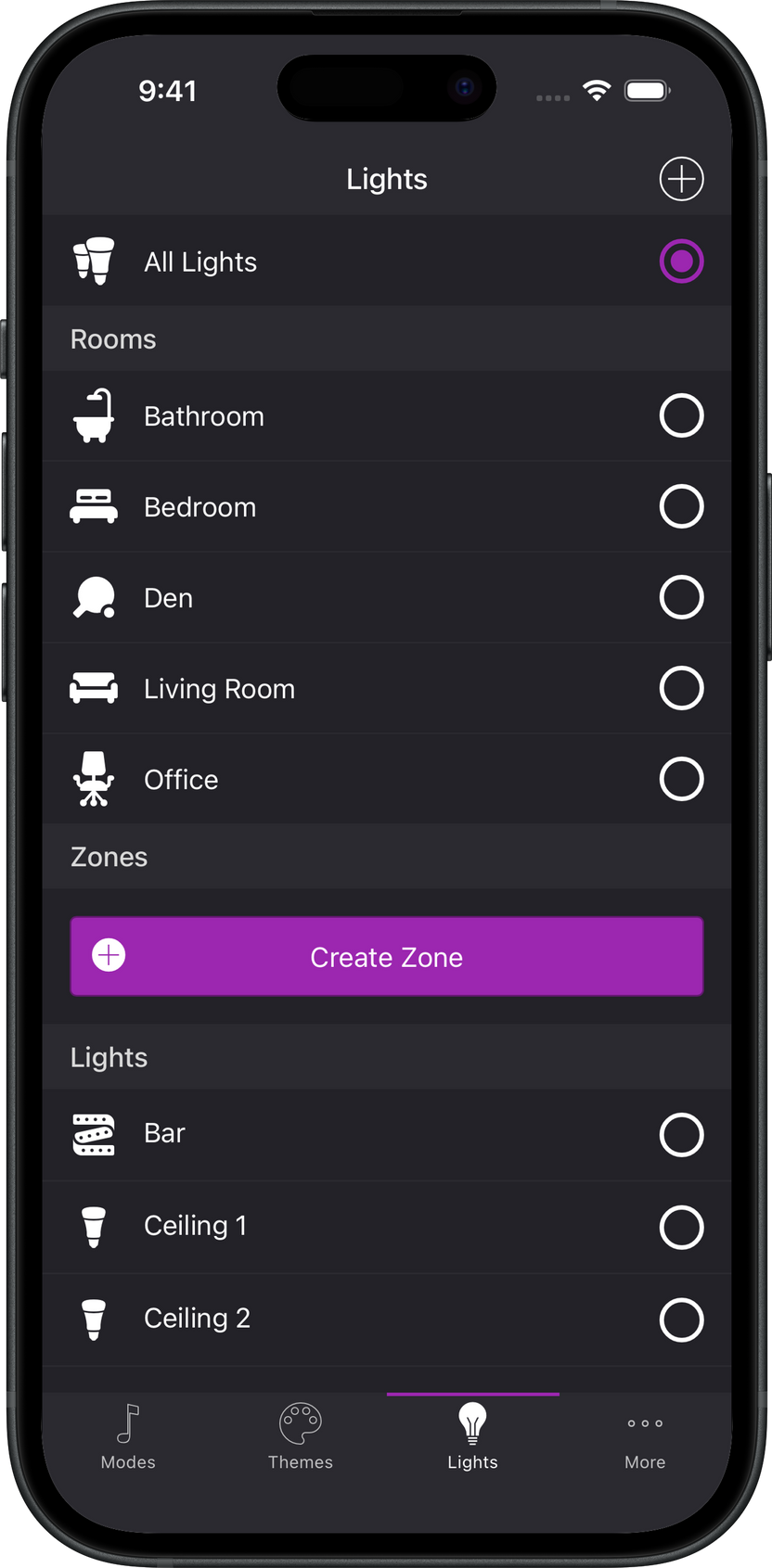 Lights screenshot