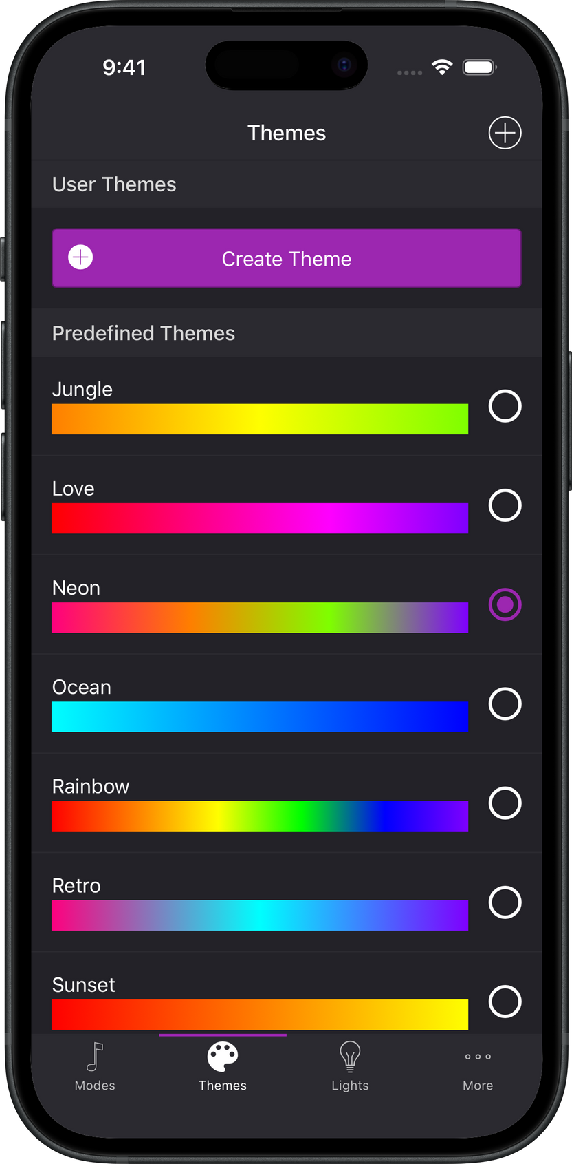 Themes screenshot