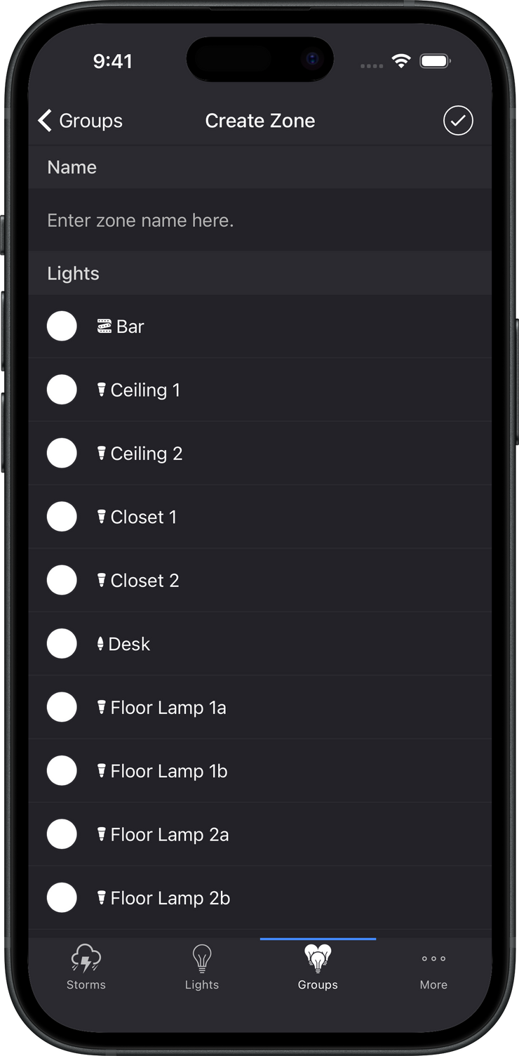 Create Zone screenshot