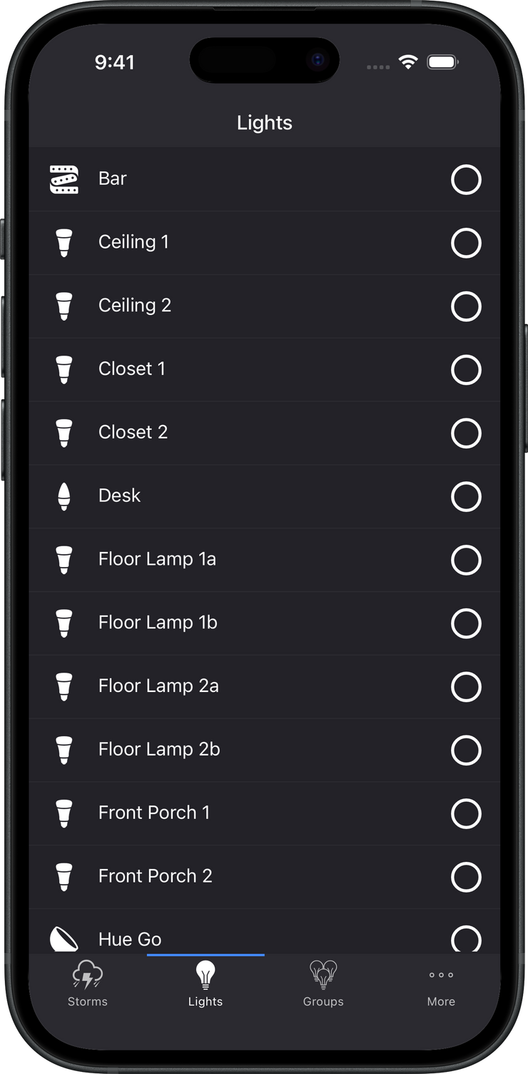 Lights screenshot