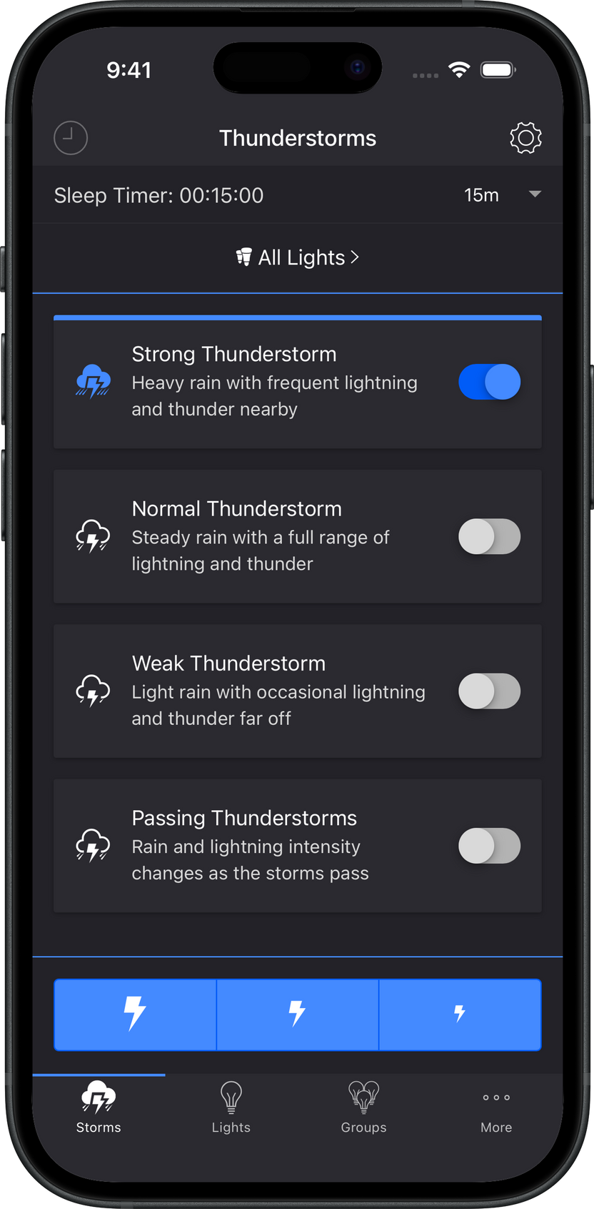 Thunderstorm screenshot