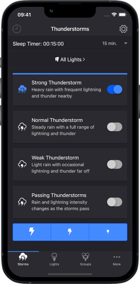Thunderstorms screenshot