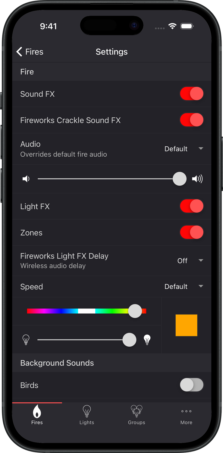 Settings screenshot
