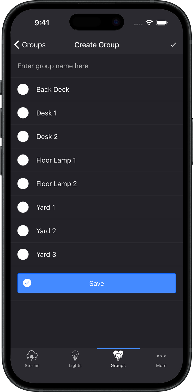 Create Group screenshot