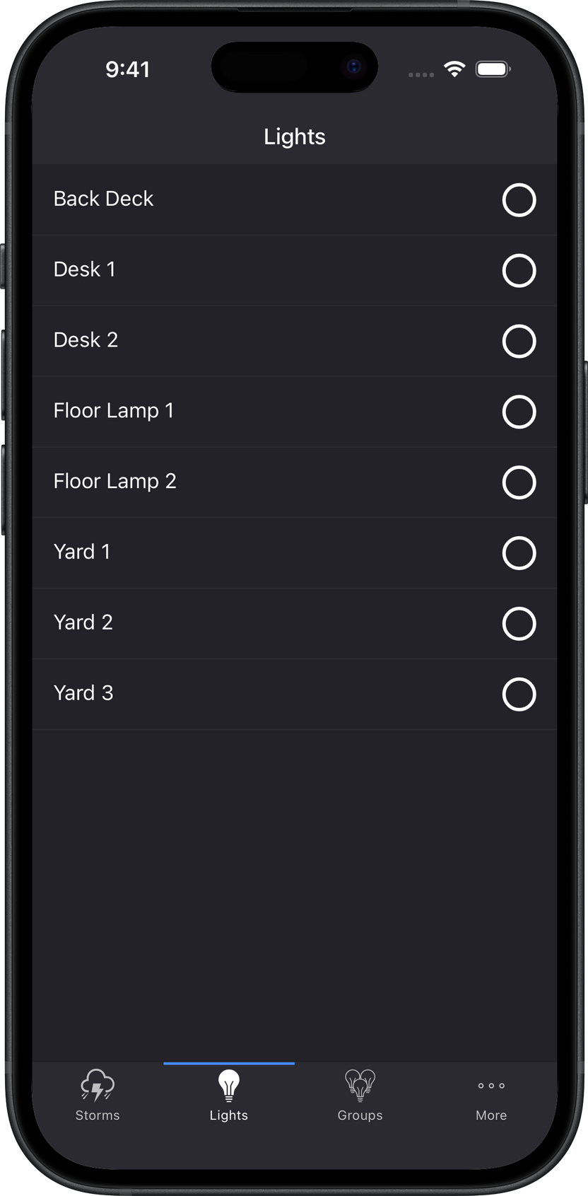 Lights screenshot