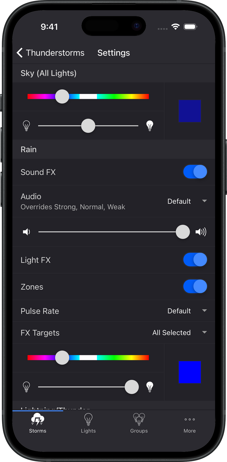 Settings screenshot