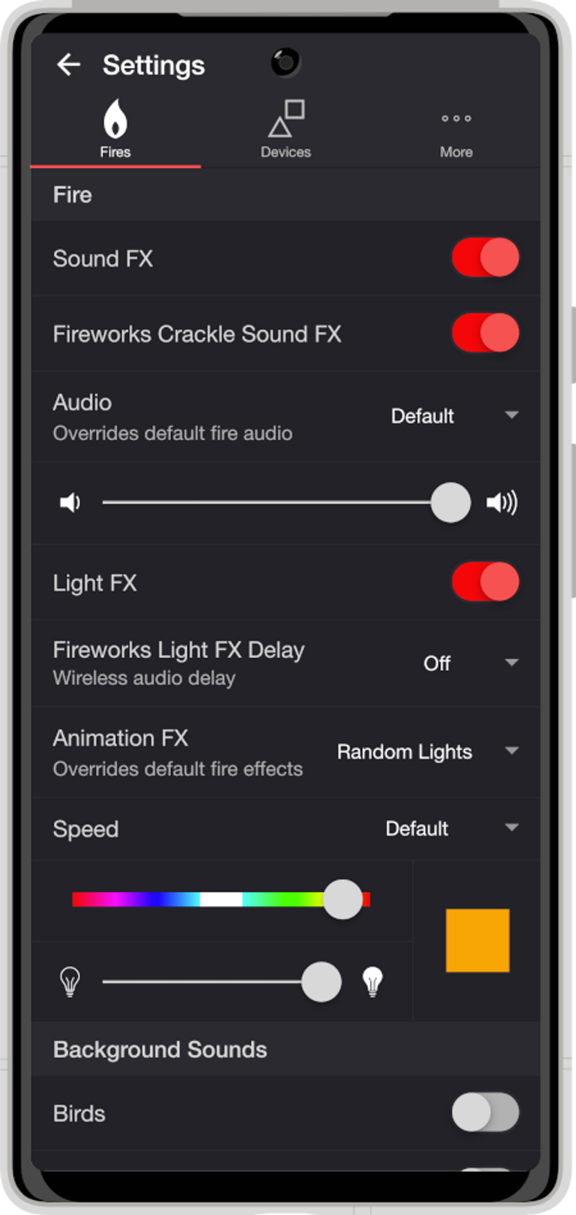 Settings screenshot