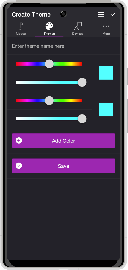 Create Theme screenshot