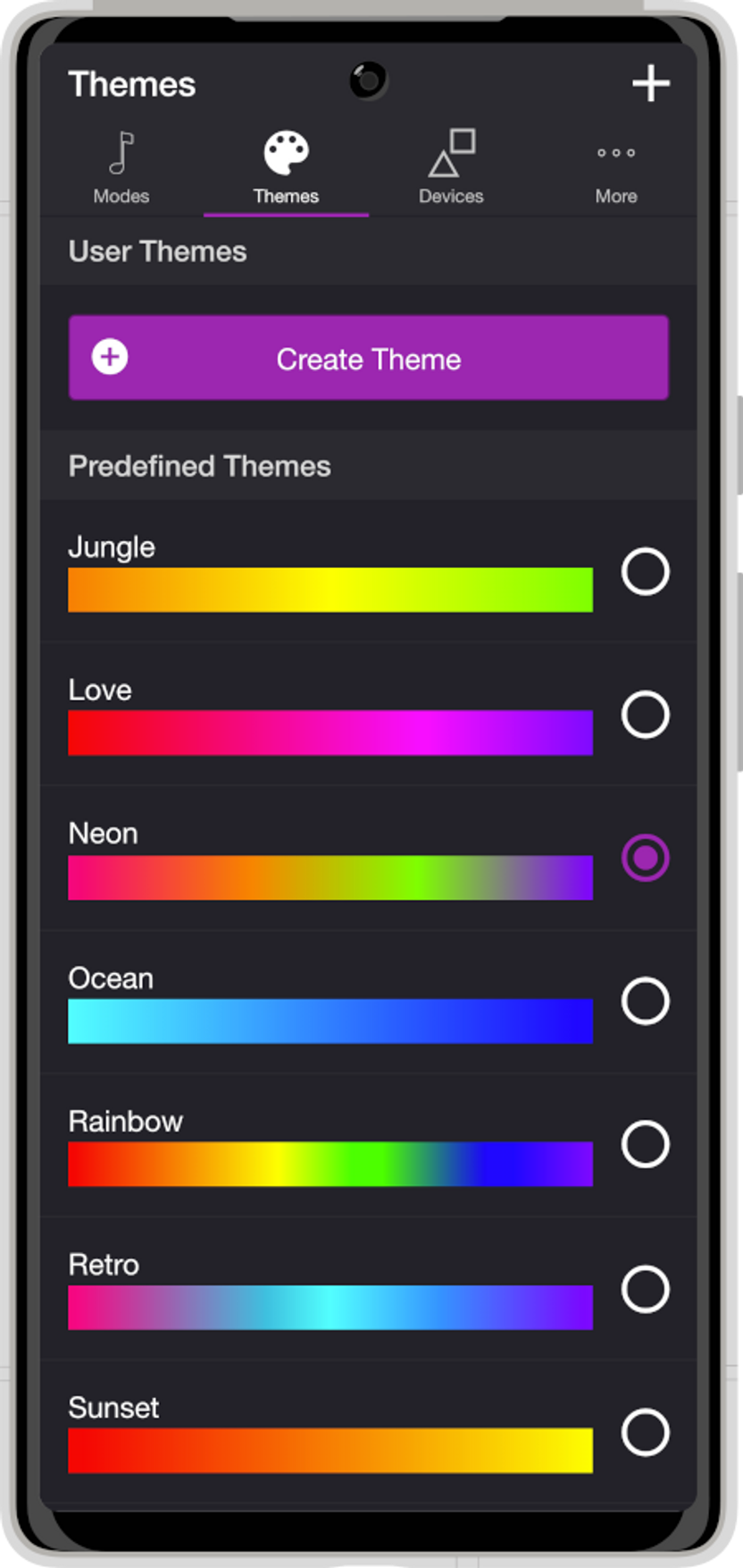 Themes screenshot