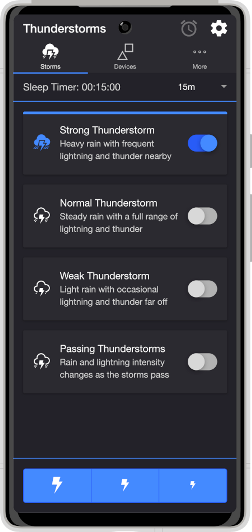 Thunderstorm screenshot