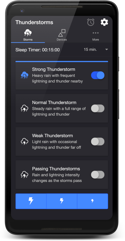 Thunderstorms screenshot