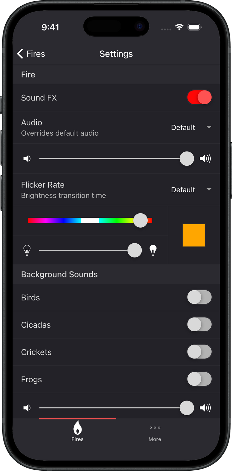 Settings screenshot