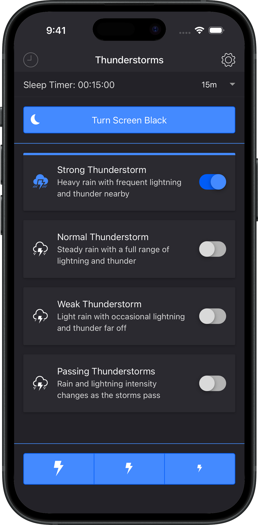 Thunderstorm screenshot