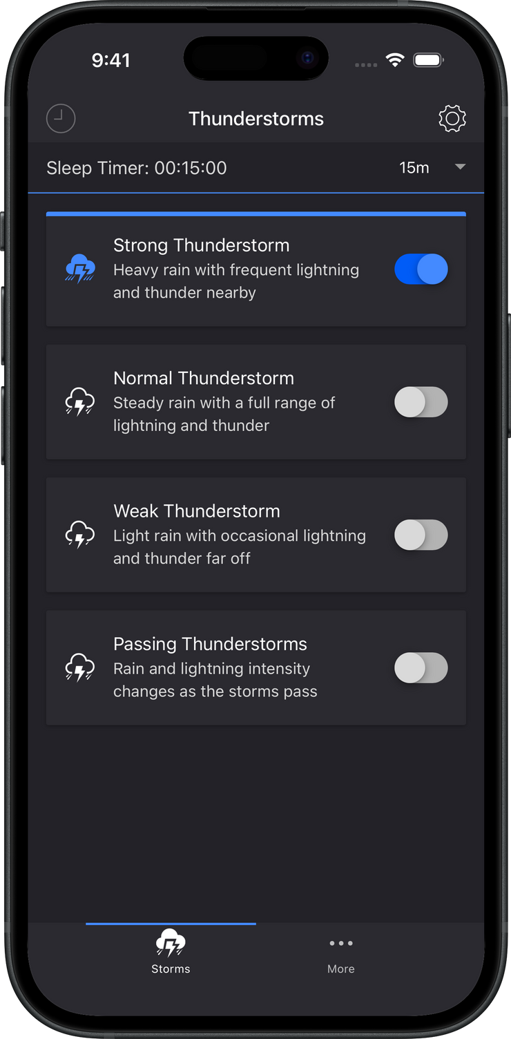 Thunderstorm screenshot